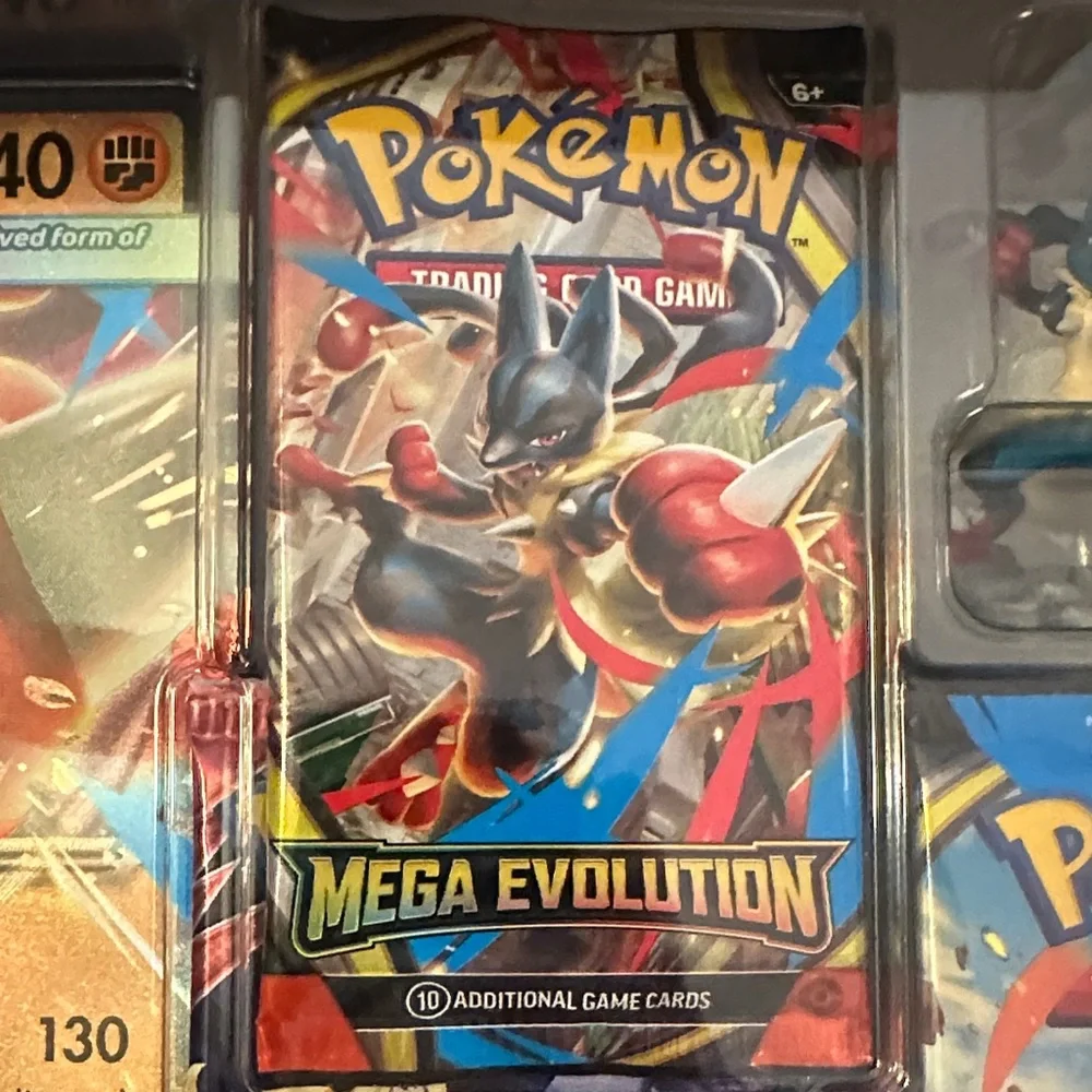 Pokemon Mega Lucario EX Collection Box New Figure Booster Packs Evolution